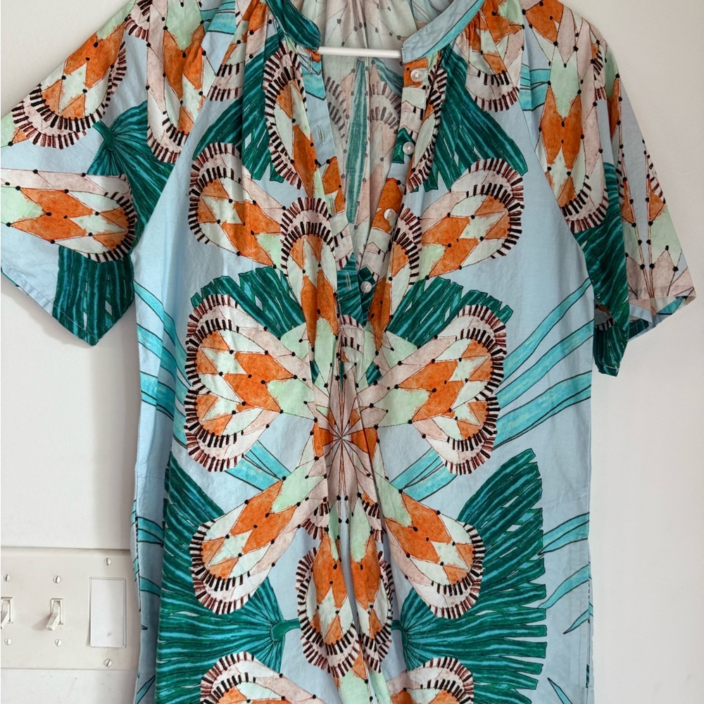 Oliphant Floral Patterned Short Sleeve Dress